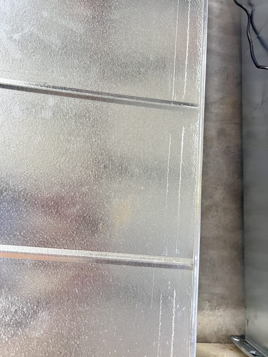 A finished galvanised duct section from the new Airtemp line